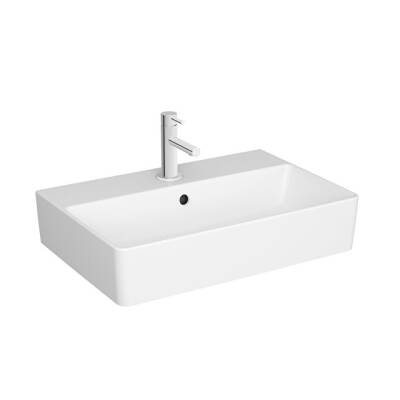 VitrA Nuo Dikdörtgen Dar Lavabo Beyaz, 60 cm - 1