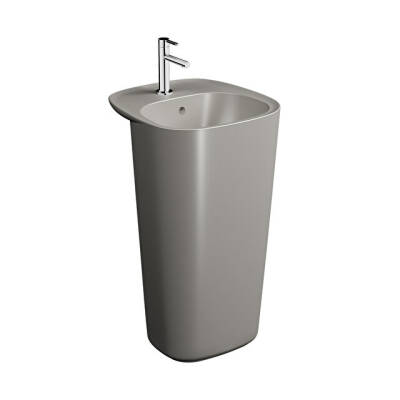 VitrA Plural 50 cm Mat Bej Monoblok Lavabo - 1